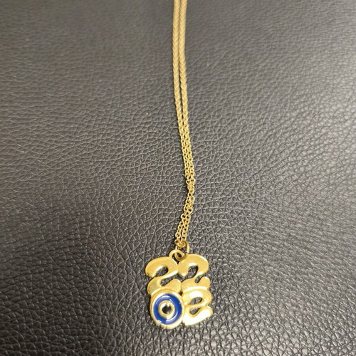 Pendant jewelry 2022 charm with eye, like new, gold color