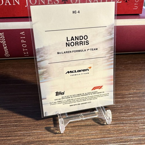 F1 Lando Norris 2025 Topps Chrome Helmet Collection Card new