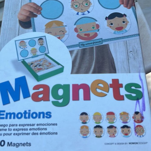 Set of 6 Educational Magnetic Games with Letters and Pictures