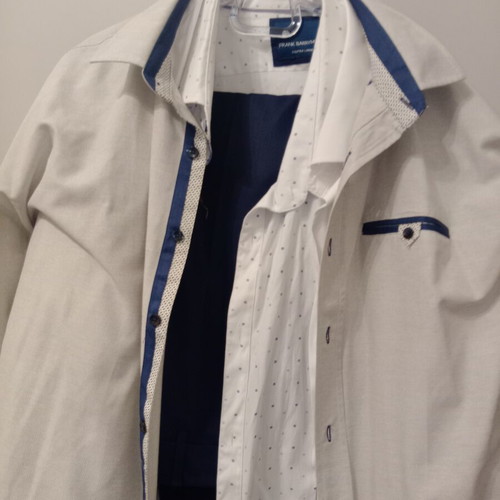 Men's formal shirts and trousers pack XXXL & XXXXL like new, white and blue