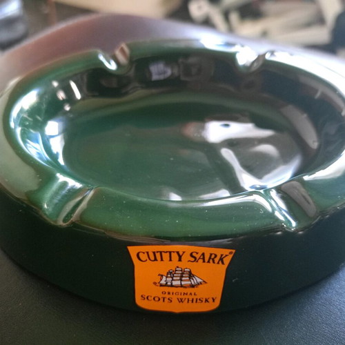 Cutty Sark ceramic ashtray used condition