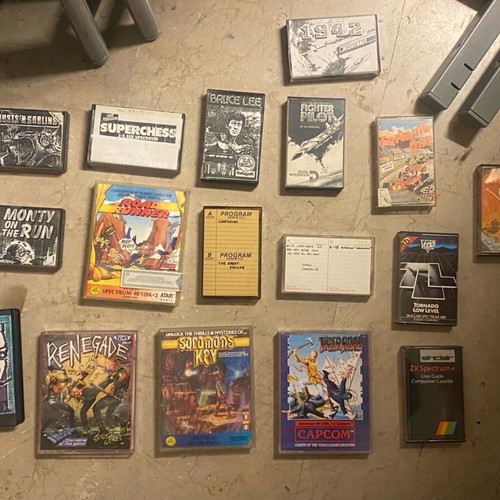 Collectible Zx Spectrum cassettes used, 80s