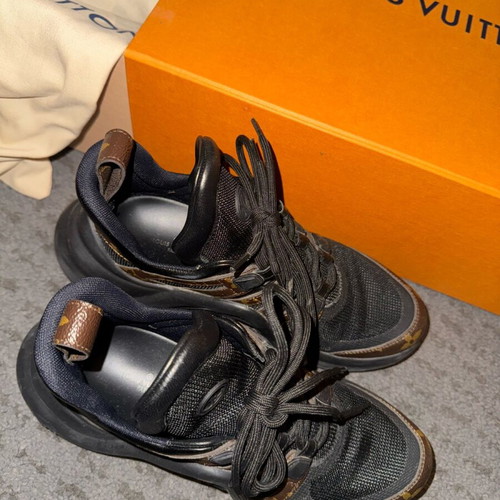 Louis Vuitton Archlight leather trainers 37.5 like new, black and brown