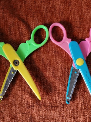 Craft scissors set like new, 2 pieces