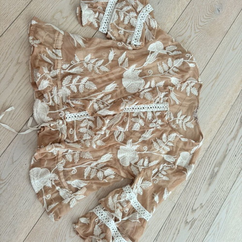 For Love & Lemons beige top like new, one size