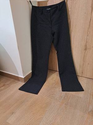 Striped pants like new, size M, black and white