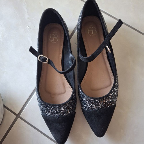 Ballerina shoes like new, size 40, black