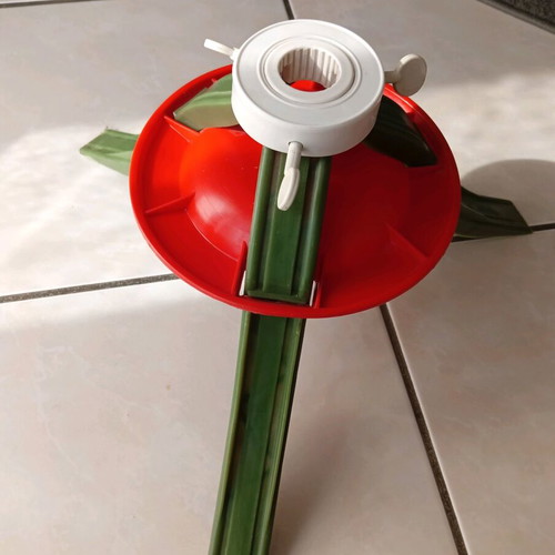 Plastic Christmas tree base used