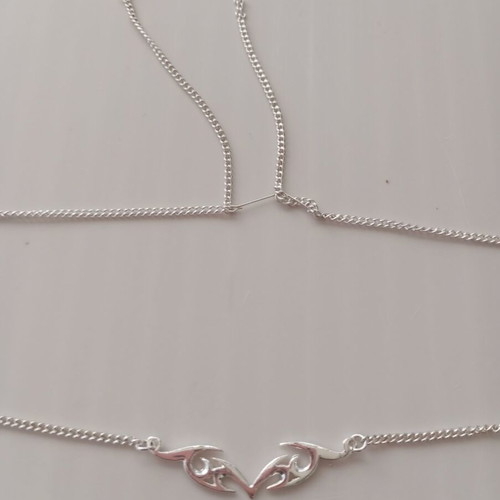 Silver Plated Back Body Chain with Tribal Design new