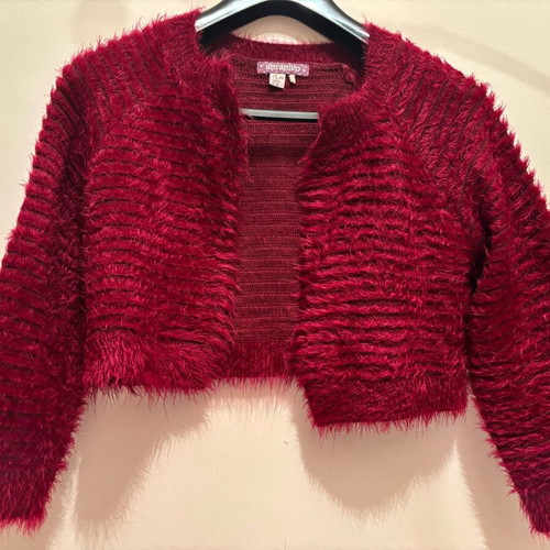 Attrattivo cardigan M used, short, burgundy