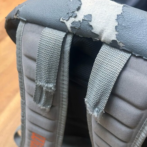 Wilson tennis backpack used, gray with multiple compartments