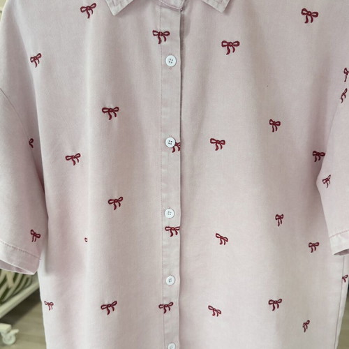 Jeans Set Bow OS Pink, New