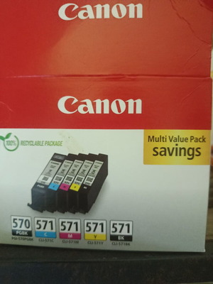 Canon 570/571 Pixma ink cartridges new