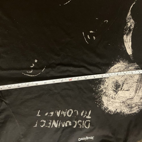 Disney black cotton distressed Mickey Mouse t-shirt, Desigual collaboration