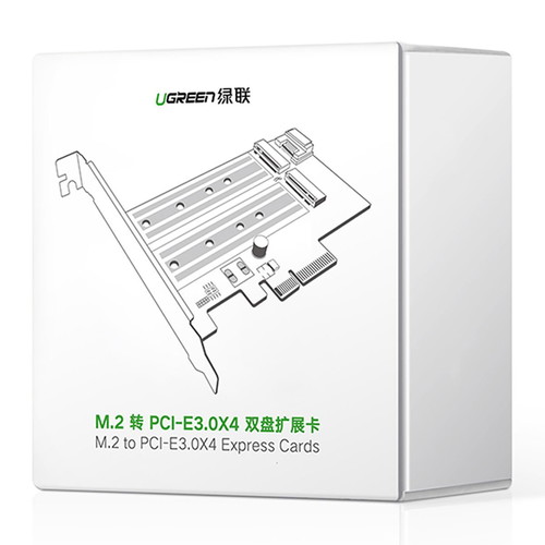Ugreen PCIe 3.0 x4 expansion card adapter for SSD M.2 M-Key and B-Key new