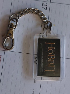 Hobbit keychain new with map and logo