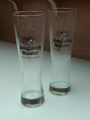 Ποτήρια μπύρας Konig Ludwig Weissbier καινούργια, πακέτο 2