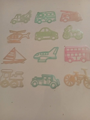 Vehicle designs that glow in the dark new, plastic for kids' room