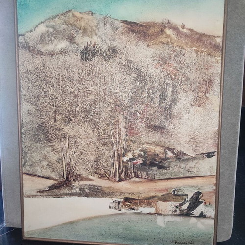 Canvas painting like new, 1980s