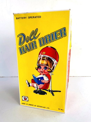 Doll Hair Drier new, 1970s vintage Mister P