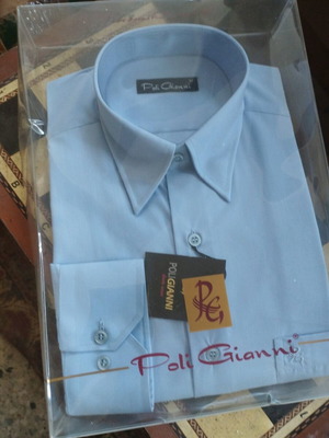 Poli Gianni shirt new, size medium, blue