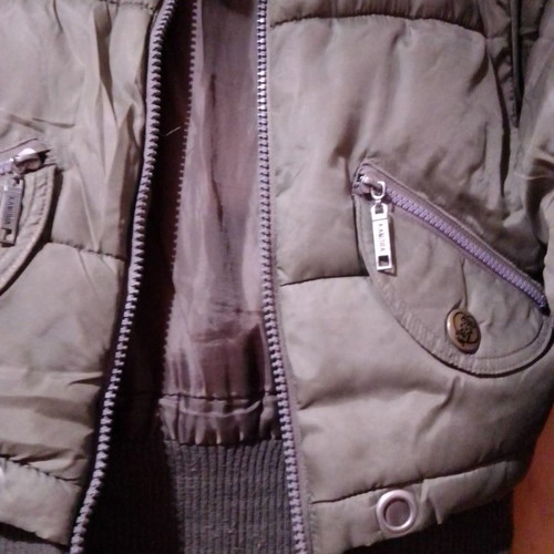 Kamora jacket used, women's olive color size XS