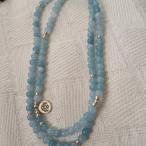 Two long necklaces new, blue