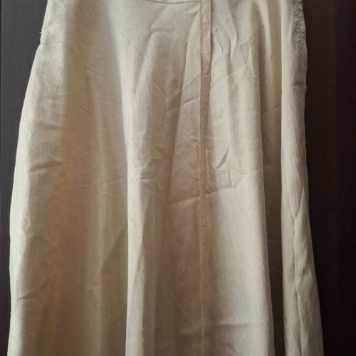Taffeta skirt Zara used, gold midi summer with belt, size L