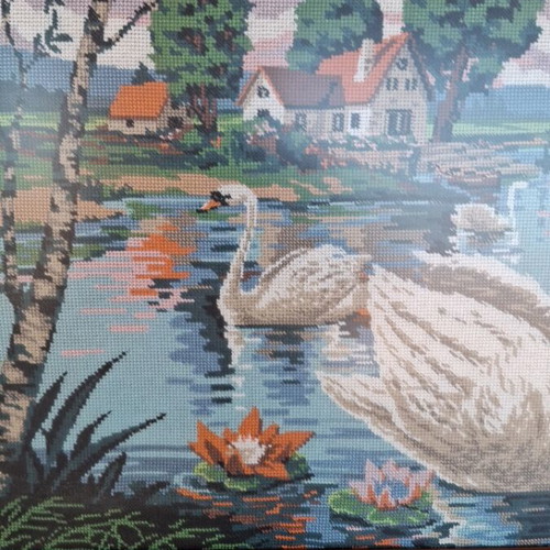 Handmade embroidery used, 118×59 cm