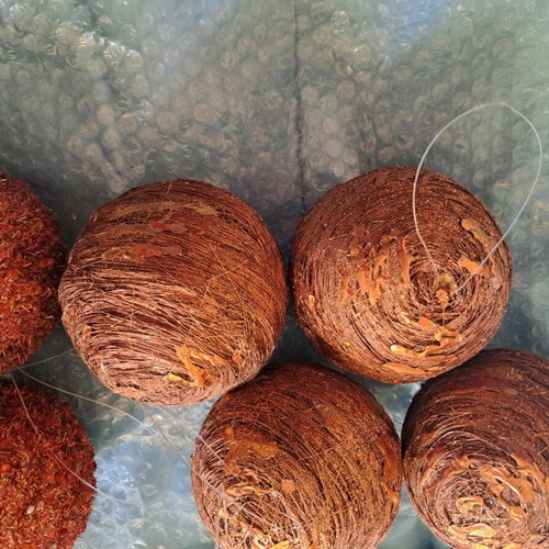 Christmas balls like new, pack of 16, orange, blue, brown