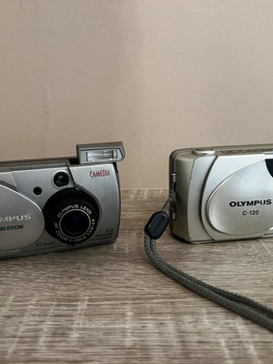 Olympus digital cameras used, pack of 2 with memory included