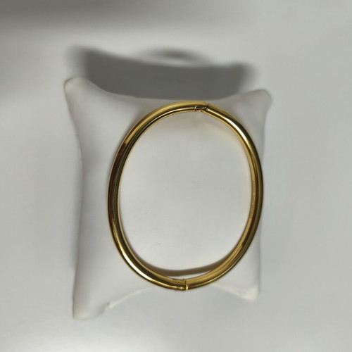Two steel bracelets in gold color, like new