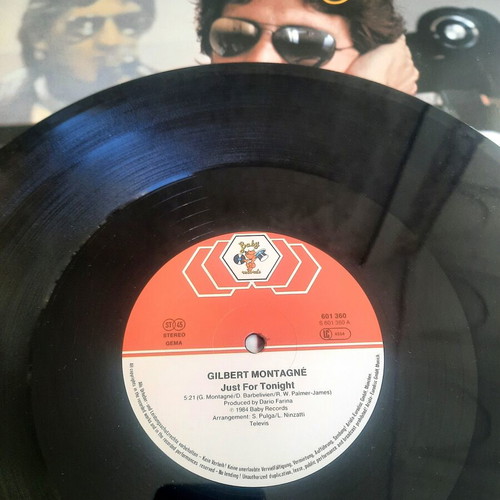 Gilbert Montagné Just For Tonight 12" Maxi-Single Vinyl, Italo-Disco
