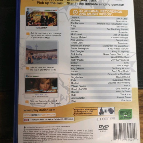 Singstar PlayStation 2 used video game