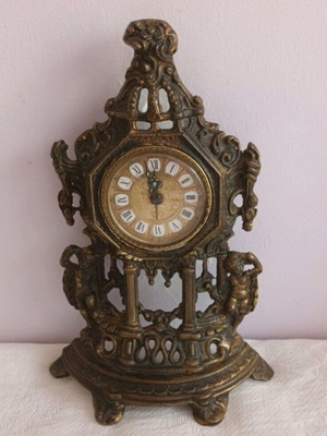 German brass clock 23x16 cm
