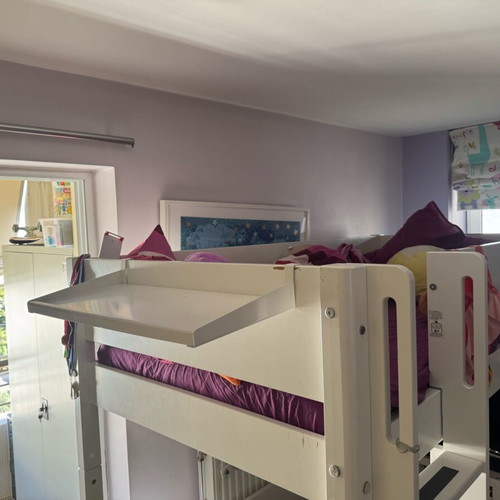 Flexa White 3 in 1 | Premium children's loft bed with mattress &