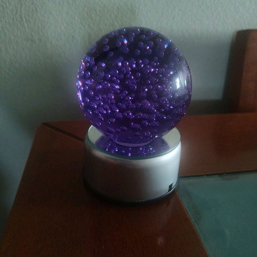 Decorative sphere new with lighting and base