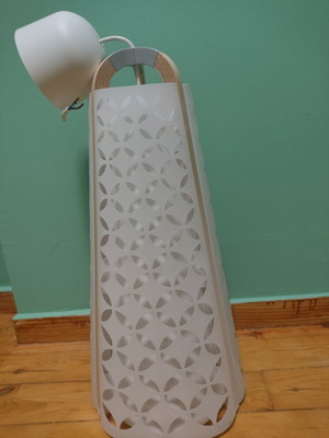 Set of stainless steel bell-shaped lights 22cm and plastic cone light 25cm x 50cm