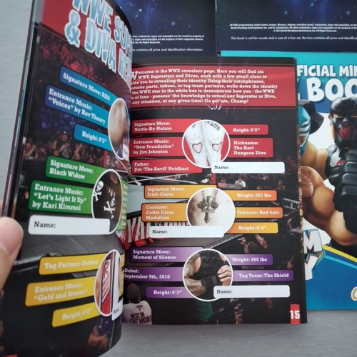 WWE 4 Book Box Set Collection used, kids pro-wrestling books
