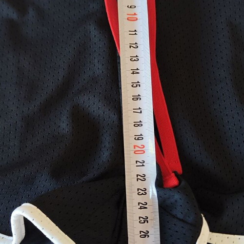 Nike vintage running mesh shorts used, navy blue and red, size M