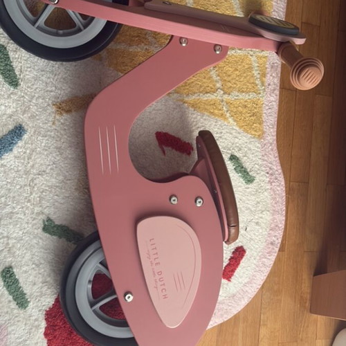 Little Dutch balance bike pink wooden new
