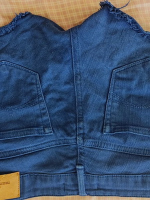 Tally Weill denim shorts like new, blue, low rise without stretch