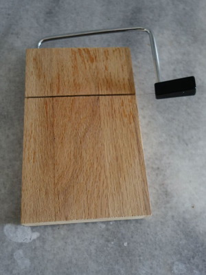 Wooden cheese cutter used