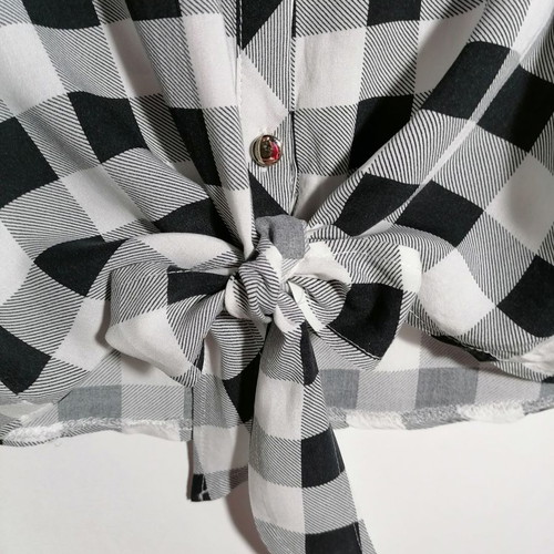Colloseum sleeveless shirt used, checkered, size XS