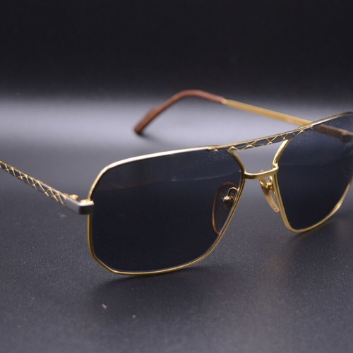 Aprilia Eyewear Max 2 Vintage Sunglasses New Old Stock Gold Silver