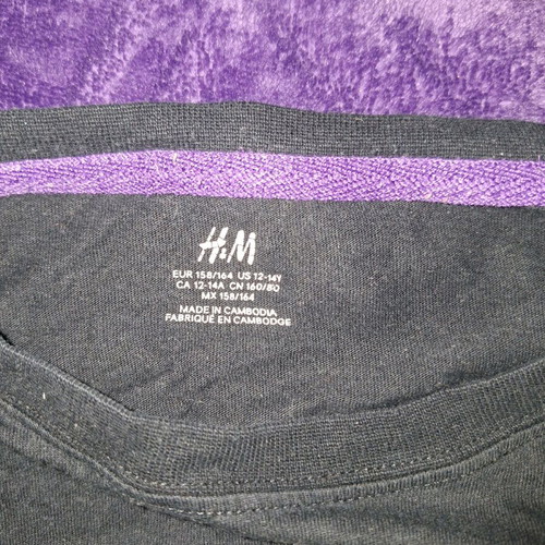 H&M long-sleeve shirt used with Skull Gear design, age 14