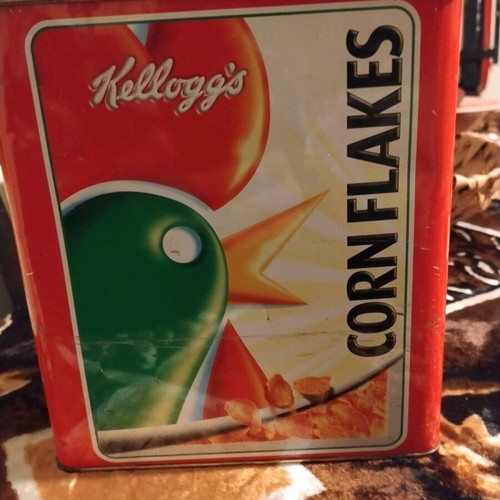 Kellogg's Corn Flakes collectible metal tin used