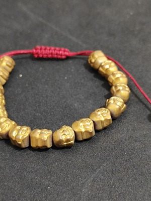 Buddha Bracelet with Small Buddha Beads and Hematite like new, unworn
