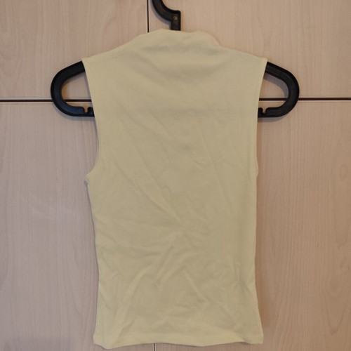 Zara women's short sleeve top, yellow, size M