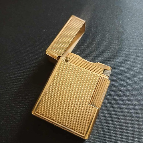 S.T. Dupont Ligne 2 lighter used with gold finish